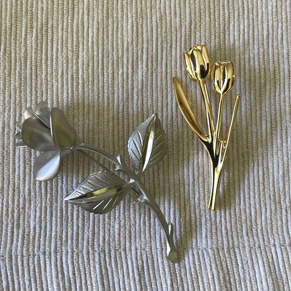 Flower Brooches